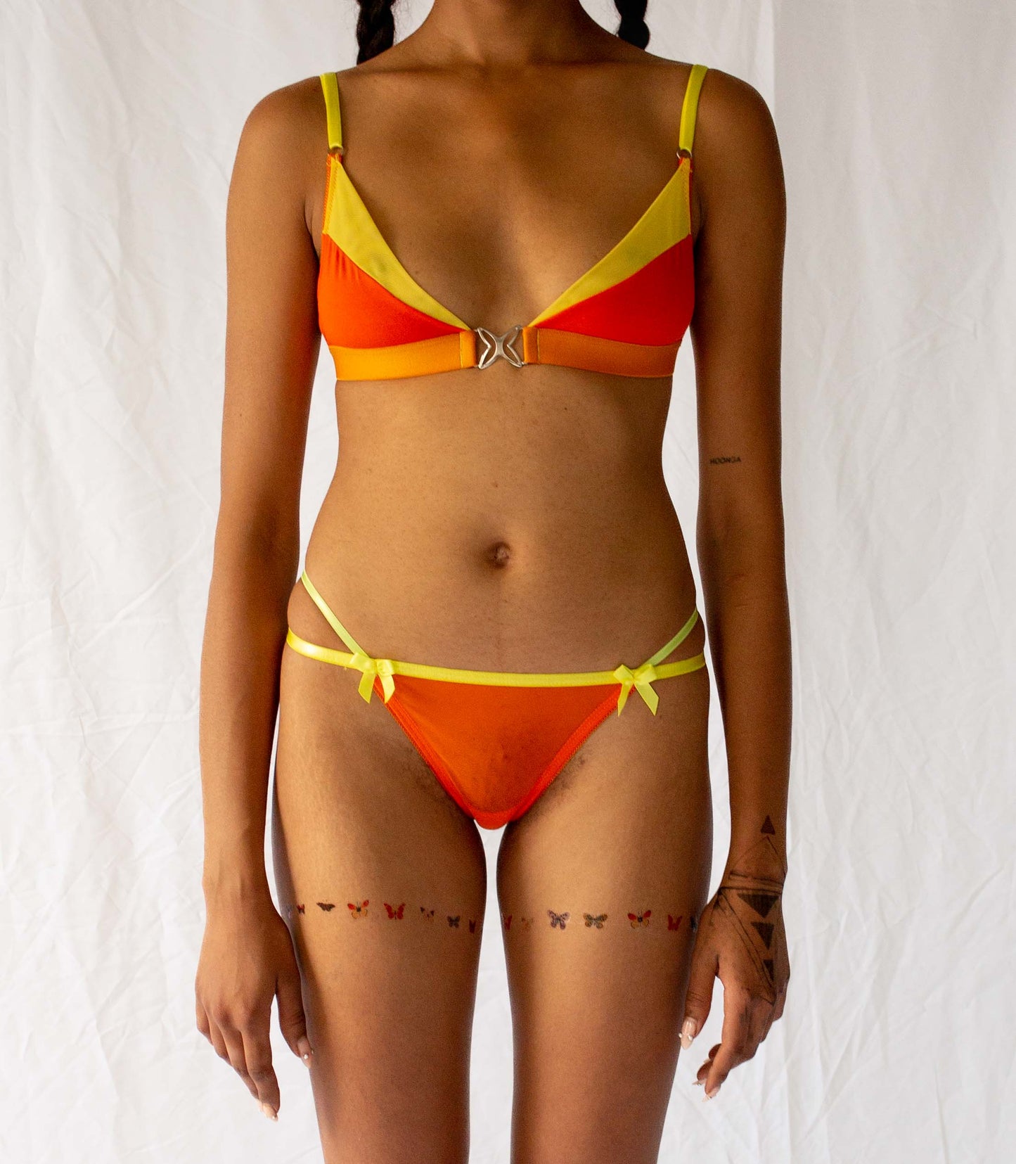 Batesia Bralette Orange and Yellow