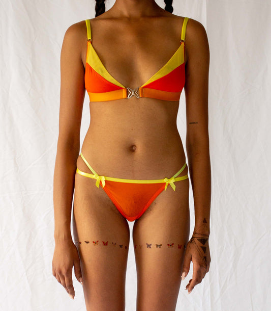 Batesia Bralette Orange and Yellow