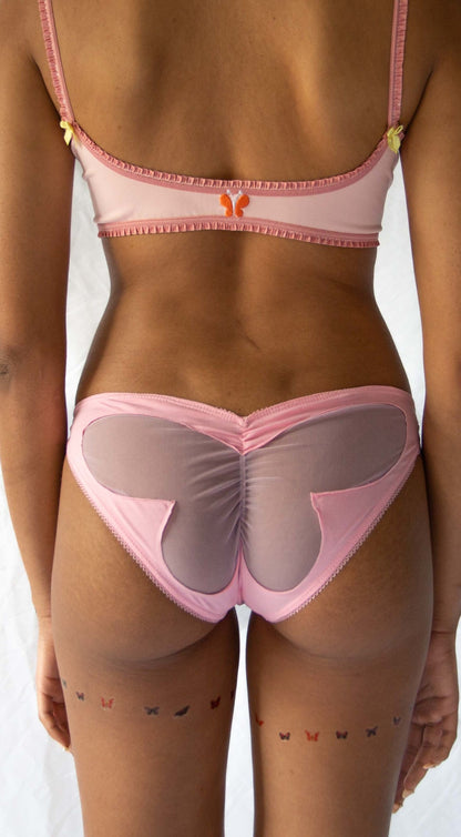 88 Butterfly Bra Pink and Lilac